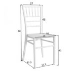 Καρέκλα Tiffany διάφανο pc 38x38.5x88εκ - Image 6