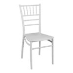 Καρέκλα Tiffany pp σε λευκή απόχρωση 40x40x88εκ