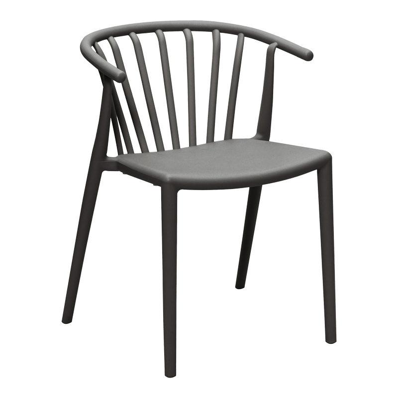 product_pako_326-000017 Πολυθρόνα Zelma pp σε ανθρακί απόχρωση 55x53x73εκ - Image 1