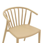 Πολυθρόνα Zelma pp σε ανοιχτή απόχρωση cappuccino 55x53x73εκ - Image 7