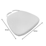 Μαξιλάρι Tiffany ύφασμα σε λευκή απόχρωση 40.5x38.5x4εκ - Image 3