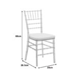 Καρέκλα Tiffany με μαξιλάρι διάφανο pc 38x38.5x88εκ - Image 7