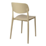 Καρέκλα Berdian στοιβαζόμενη pp σε cappuccino απόχρωση 38x49x79εκ - Image 3