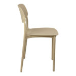 Καρέκλα Berdian στοιβαζόμενη pp σε cappuccino απόχρωση 38x49x79εκ - Image 4