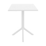 Τραπέζι Groovy pp διατρητο λευκό 60x60x76εκ - Image 2