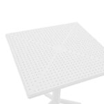 Τραπέζι Groovy pp διατρητο λευκό 60x60x76εκ - Image 3