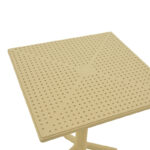 Τραπέζι Groovy pp διατρητο cappuccino 60x60x76εκ - Image 3