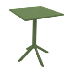 Τραπέζι Groovy pp διατρητο σκούρο πράσινο 60x60x76εκ