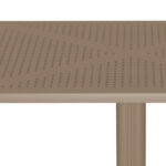 Τραπέζι Groovy διατρητο pp cappuccino 80x80x74εκ - Image 2