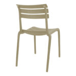 Καρέκλα Almea στοιβαζόμενη pp cappuccino 42.5x55.5x82εκ - Image 3