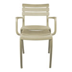 Πολυθρόνα Almea στοιβαζόμενη pp cappuccino 58x56x82εκ - Image 4