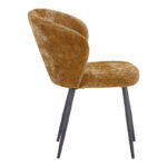 Καρέκλα Karg camel ύφασμα-πόδι μαύρο μέταλλο 57x62x80εκ (Σετ 2 τεμαχίων) - Image 3