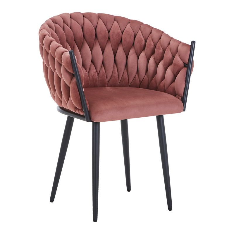 product_pako_327-000067 Πολυθρόνα Vivian σάπιο μήλο βελούδο-πόδι μαύρο μέταλλο 61x55x80εκ (Σετ 2 τεμαχίων) - Image 1
