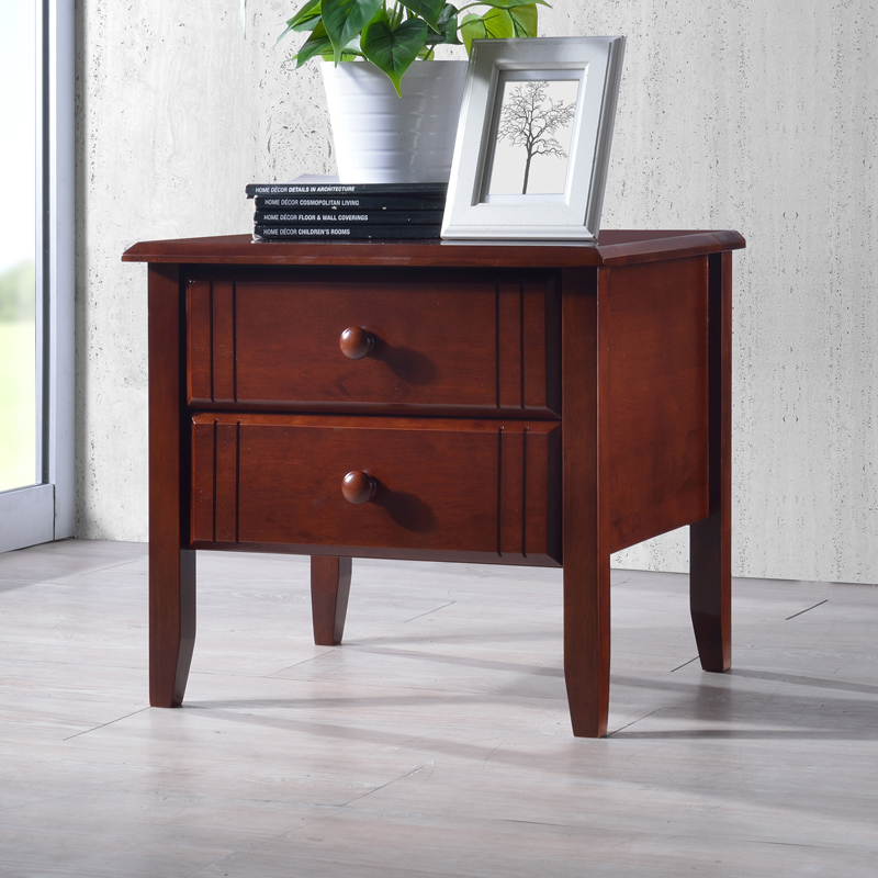 product_pako_330-000018 Κομοδίνο Juliene Ι με συρτάρια ξύλο σε καρυδί απόχρωση 50x44x46εκ - Image 1