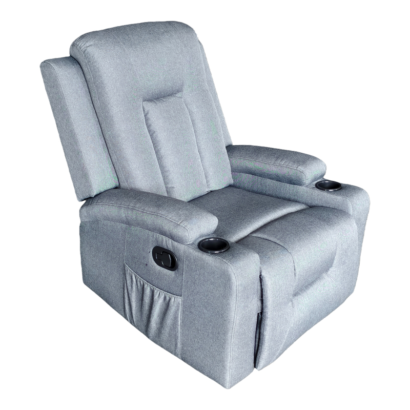 product_pako_331-000006 Πολυθρόνα relax Gessel ύφασμα ανθρακί 80x90x98εκ - Image 1