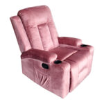 Πολυθρόνα relax Gessel βελούδο σάπιο μήλο 80x90x98εκ