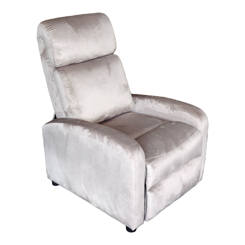product_pako_331-000012 Πολυθρόνα relax Norva βελούδο σε γκρι απόχρωση 68.5x86x100εκ - Image 1