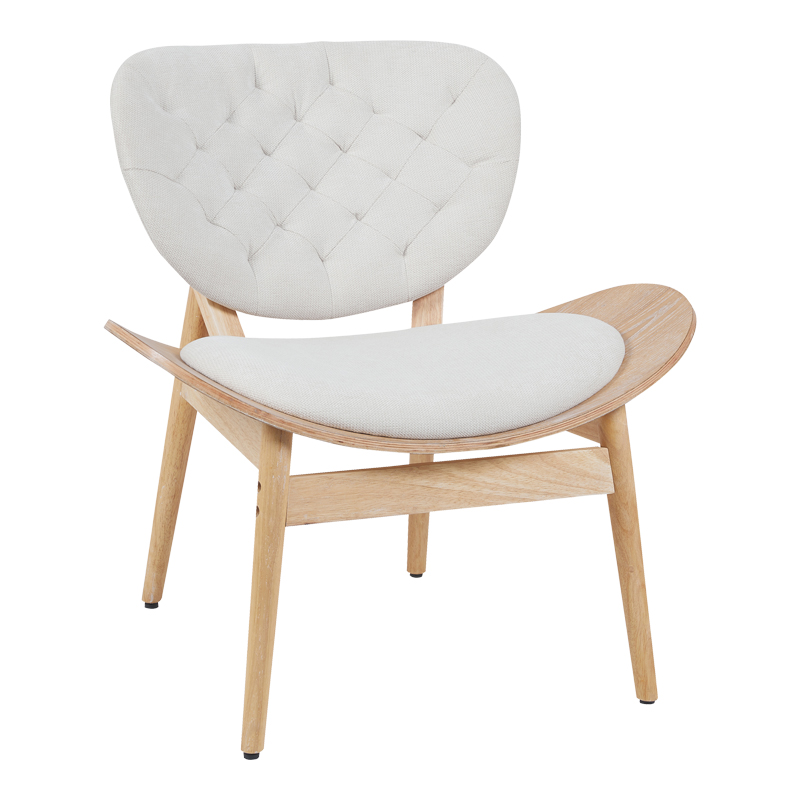 product_pako_332-000038 Πολυθρόνα Udalle ξύλο σε φυσική απόχρωση με μπεζ ύφασμα 77x70x81εκ - Image 1