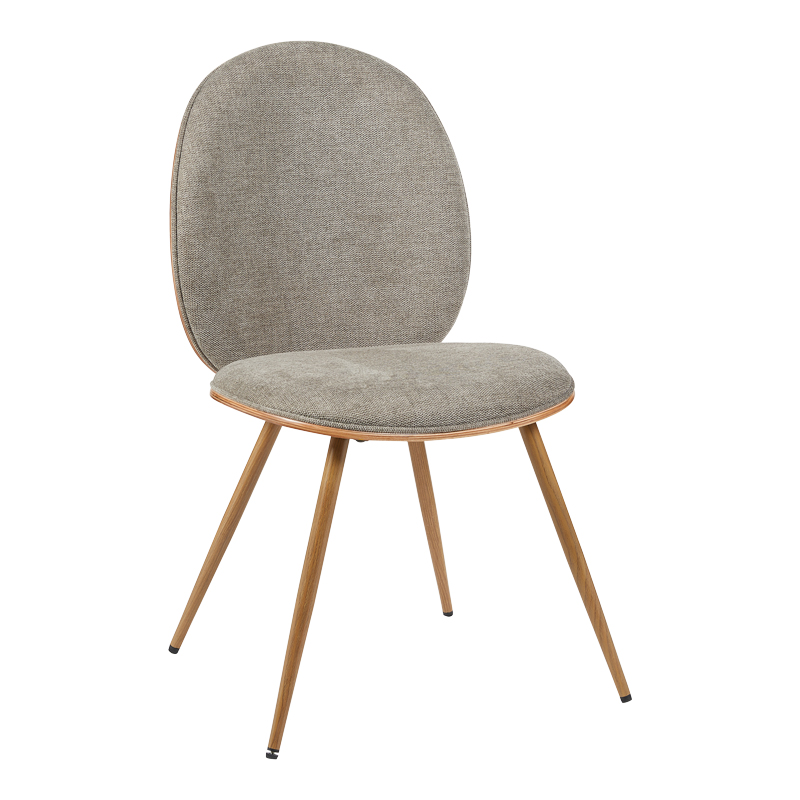 product_pako_332-000047 Καρέκλα Nerezy ξύλο σε φυσικό με μπεζ-καφέ ύφασμα57.5x48x88εκ - Image 1