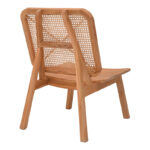 Πολυθρόνα Viborg φυσικό teak ξύλο-φυσικό rattan 60x75x87εκ - Image 4