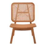 Πολυθρόνα Viborg φυσικό teak ξύλο-φυσικό rattan 60x75x87εκ - Image 6