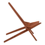 Πολυθρόνα Phoenox πτυσσόμενη φυσικό teak ξύλο 65x90x87εκ - Image 5