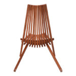 Πολυθρόνα Phoenox πτυσσόμενη φυσικό teak ξύλο 65x90x87εκ - Image 7