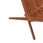 Πολυθρόνα Phoenox πτυσσόμενη φυσικό teak ξύλο 65x90x87εκ - Image 9