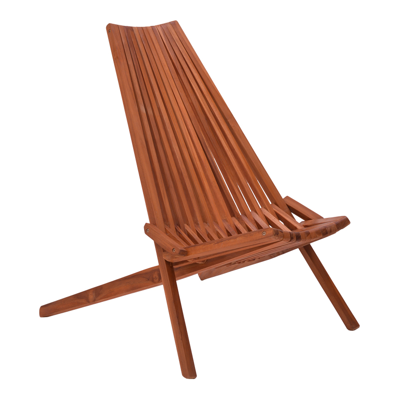 product_pako_335-000005 Πολυθρόνα Phoenox πτυσσόμενη φυσικό teak ξύλο 65x90x87εκ - Image 1