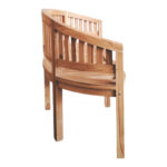 Καναπές τριθέσιος Coren φυσικό teak ξύλο 150x61x87εκ - Image 4