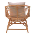 Πολυθρόνα Caxen φυσικό rattan-λευκό μαξιλάρι 72x63x75εκ - Image 7