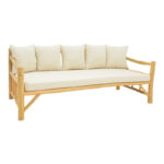 Καναπές Roziana φυσικό teak ξύλο 210x100x80εκ - Image 2