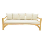Καναπές Roziana φυσικό teak ξύλο 210x100x80εκ - Image 3