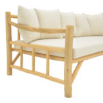 Καναπές Roziana φυσικό teak ξύλο 210x100x80εκ - Image 6
