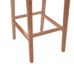 Σκαμπό μπαρ μεσαίου ύψους Sponze teak ξύλο-φυσικό rattan σε φυσική απόχρωση 40x47x89εκ - Image 7