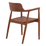 Πολυθρόνα Jambene teak ξύλο σε καρυδί απόχρωση 57x54x79εκ - Image 4