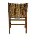 Πολυθρόνα Refane φυσικό teak ξύλο-ψάθα 55x60x85εκ - Image 7