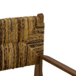 Πολυθρόνα Refane φυσικό teak ξύλο-ψάθα 55x60x85εκ - Image 9