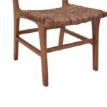 Καρέκλα Refane σκελετός teak ξύλο με ψάθα σε καρυδί απόχρωση 50x58x85εκ - Image 9
