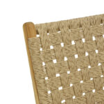 Πολυθρόνα Foldere φυσικό teak ξύλο-pe σχοινί 65x78x68εκ - Image 8