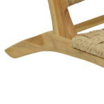Πολυθρόνα Foldere φυσικό teak ξύλο-pe σχοινί 65x78x68εκ - Image 9