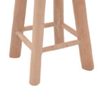 Σκαμπό Charloce teak ξύλο σε φυσική απόχρωση Φ35x62εκ - Image 4