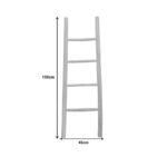Σκάλα Morjeve teak ξύλο σε φυσική απόχρωση 45x6x150εκ - Image 3