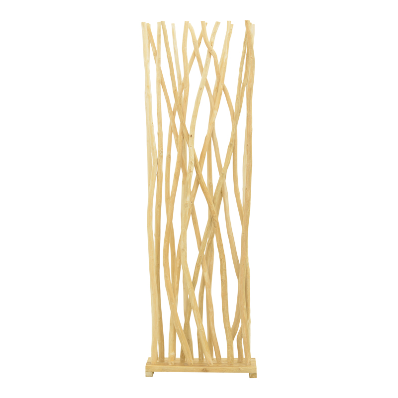 product_pako_336-000031 Διακοσμητικό δαπέδου Jati teak ξύλο σε φυσική απόχρωση 60x20x190εκ - Image 1