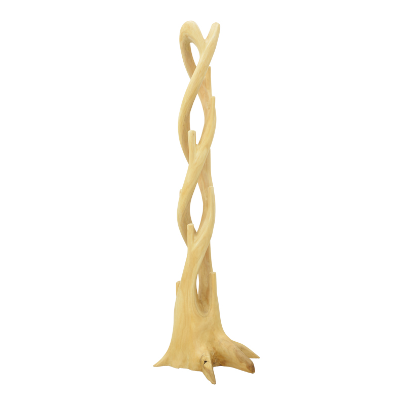 product_pako_336-000032 Κρεμάστρα επιδαπέδια Gantou suar ξύλο σε φυσική απόχρωση 40x40x200εκ - Image 1