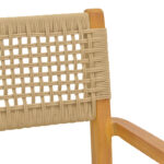 Πολυθρόνα Lengan σκελετός teak ξύλο σε φυσική απόχρωση-μπεζ σχοινί 54x52x80εκ - Image 7
