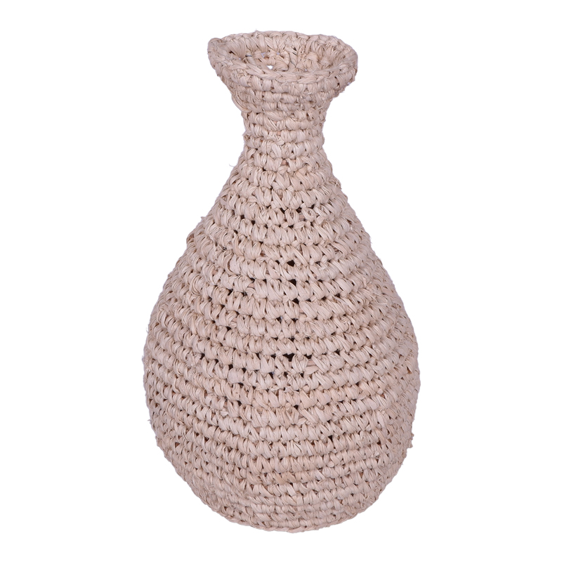 product_pako_337-000043 Βάζο Sannery I Inart sisal σε φυσική απόχρωση Φ20x32εκ - Image 1
