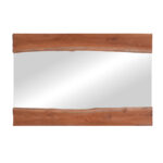 Καθρέπτης Riverine teak ξύλο σε φυσική απόχρωση 120x80x4εκ - Image 2