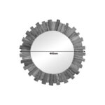 Καθρέπτης Rounder teak ξύλο σε φυσική απόχρωση Φ80x4εκ - Image 2