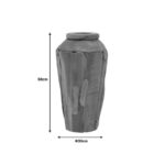 Διακοσμητικό βάζο Archean teak ξύλο σε φυσική απόχρωση Φ30x60εκ - Image 3